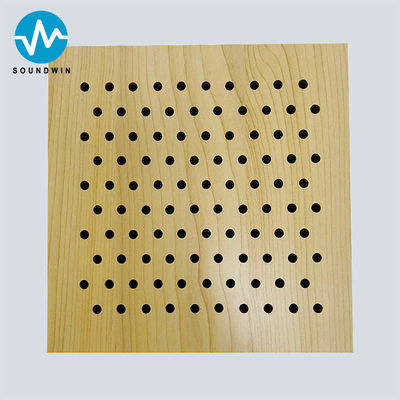 Panneau de réduction du bruit écologique, panneau de plafond acoustique en bois perforé haute performance