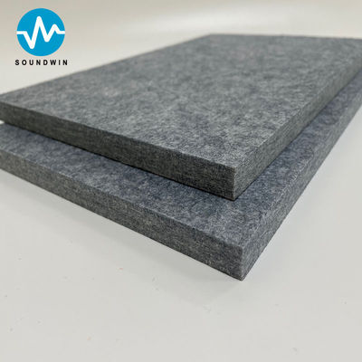 Panneau de plafond acoustique à l'épreuve du feu Décoration en tissu de feutre 100% en fibres de polyester Panneau acoustique mural