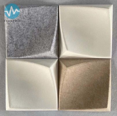 Panneau acoustique en fibres de polyester 3D pour revêtement de murs de bureaux