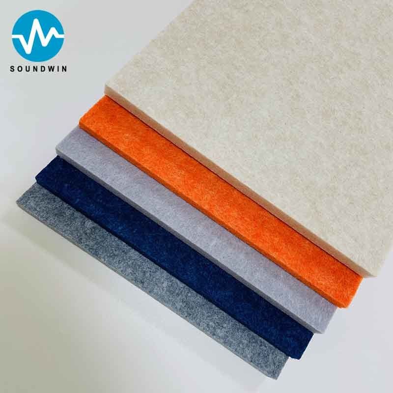 Panneau acoustique coloré en fibre de polyester résistant au son Pet Fire Retardant Acoustique Board For Studio