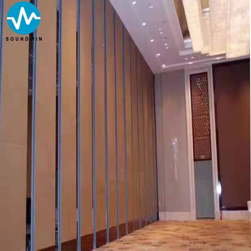 Parement pliable insonorisé et murs coulissants Porte opérationnelle pour hôtel Salle de banquet